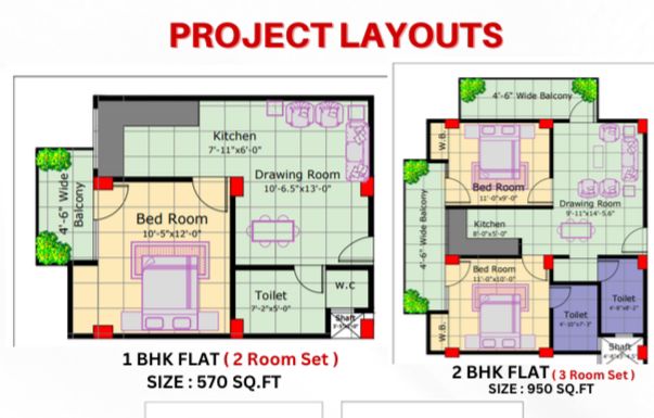 Flat For Sale In Kanchpuram Colony Sikandrabad